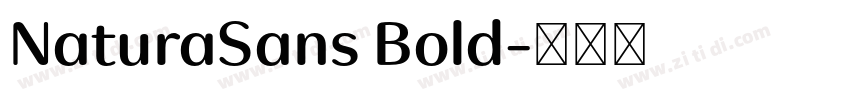 NaturaSans Bold字体转换